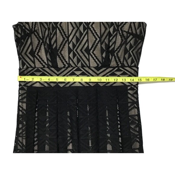 Maggie L Dress Size 8 Black Lacy Lined Party Wedding Formal Cocktail Holiday - Picture 12 of 16